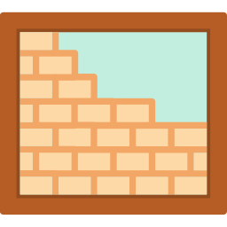 Brick wall icon