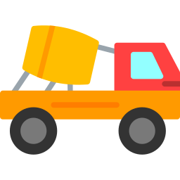 Concrete mixer icon