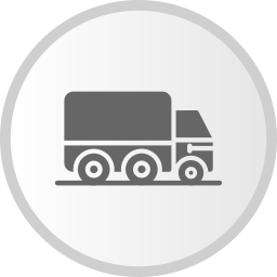 camión en movimiento icono