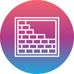 Brick wall icon