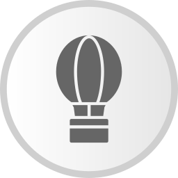 Hot air balloon icon