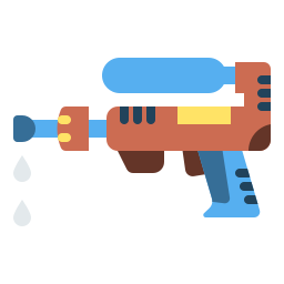 pistola de agua icono