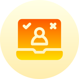 Online voting icon