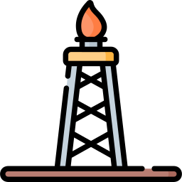 torre de aceite icono