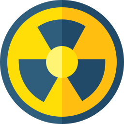 peligro nuclear icono