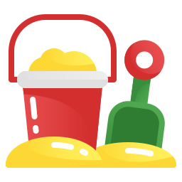 Sand bucket icon