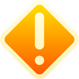 Warning sign icon