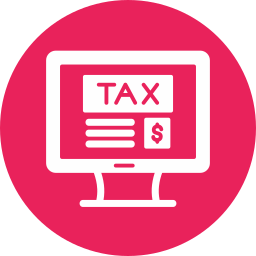 Online tax icon