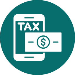 Online tax icon