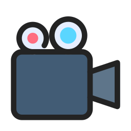 cámara de filmación icono