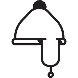 Шерстяная шапка с ушанкой иконка
