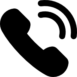 telefoonontvanger met signaal icoon