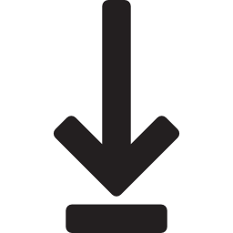 descarga arrow with line icono