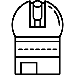 duży teleskop ikona