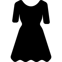 langes kleid mit Ärmeln icon