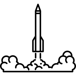 inicio del cohete icono