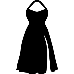 kobiety długa sukienka ikona