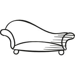 sofá elegante icono