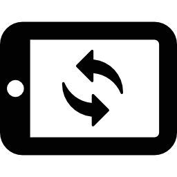girar tableta icono