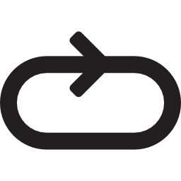 rechts cirkelende pijl icoon