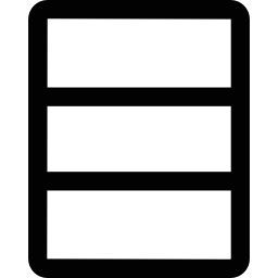 disposición rectangular icono