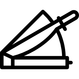 guillotine en papier Icône