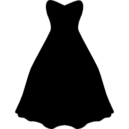 vestido noturno Ícone