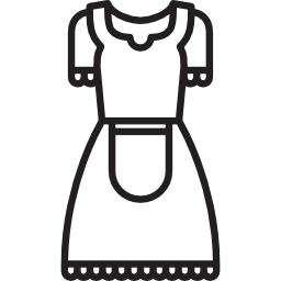vestido antiguo icono