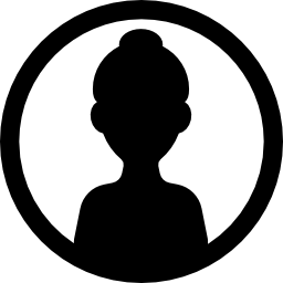 Female Avatar and Circle icon