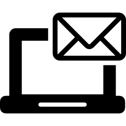 courrier sur ordinateur portable Icône