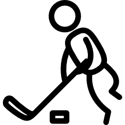 jugador de hockey sobre hielo icono