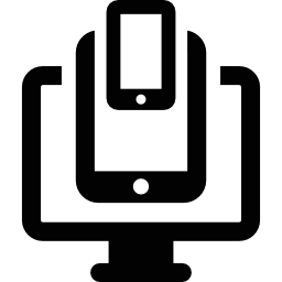 Monitor Tablet and Smartphone icon