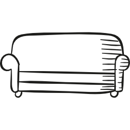 sofá grande icono
