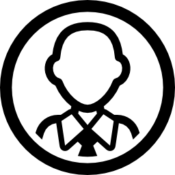 avatar dentro de un círculo icono