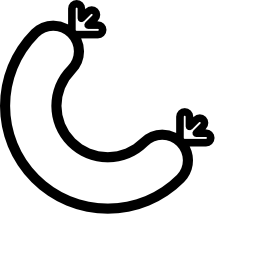 curve saussage icon