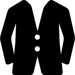chaqueta con dos botones icono