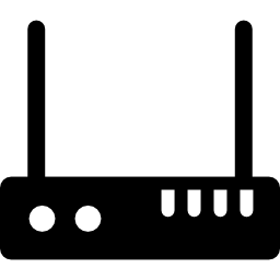 modem z dwoma antenami ikona