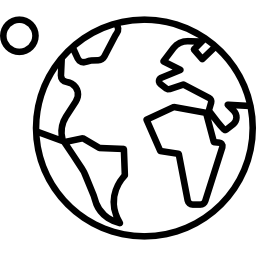 ziemia i księżyc ikona
