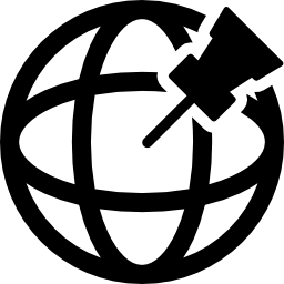 etiquetado global icono