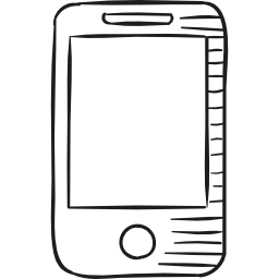 smartphone gezeichnet icon