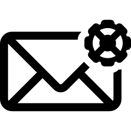 configuración de correo icono