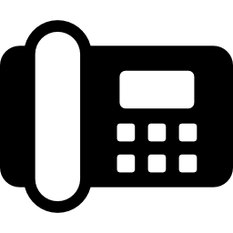 fax y teléfono icono