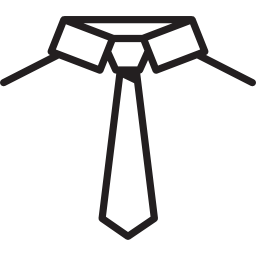camisa y corbata icono