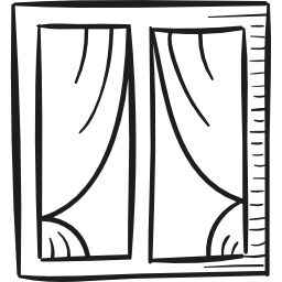 Window with Curtains icon