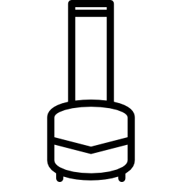 Suitcase with wheels icon