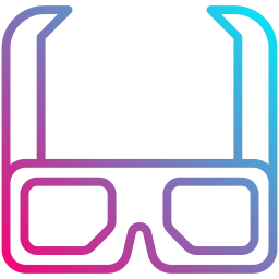 okulary 3d ikona