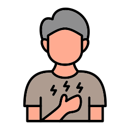Chest pain or pressure icon