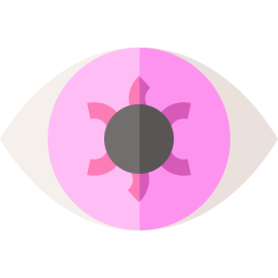 ojo rojo icono