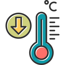 baja temperatura icono