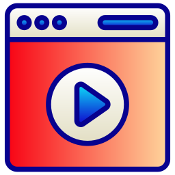 vídeo web icono